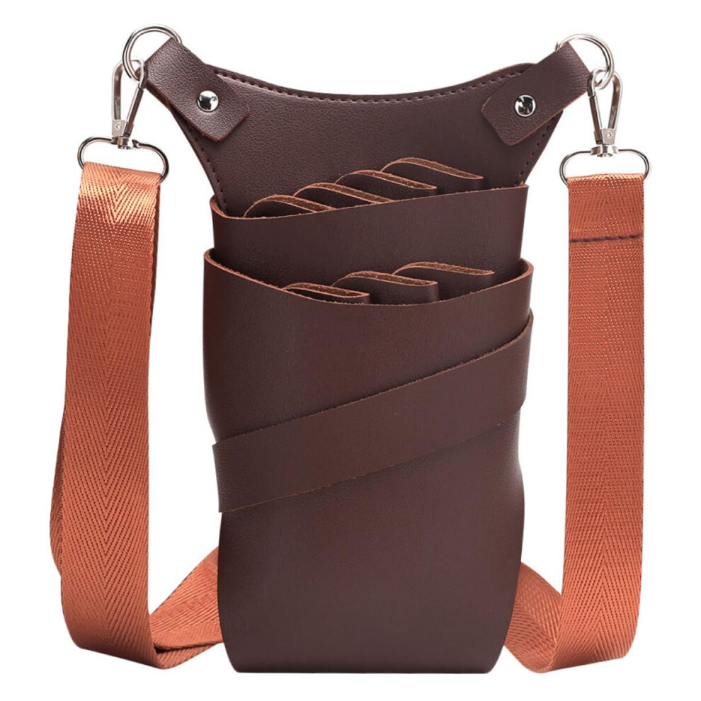 Hairdressing Tool Waist Bag Pu Leather Barber Scissor Pouch With Multipocket Layout Organizer 9187378187258