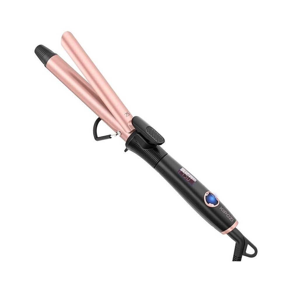 Ceramic Hair Curler with Adjustable Temperature and LCD Display Professional Styling Wand