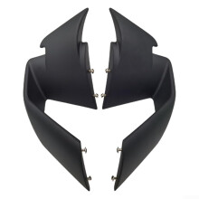 Matte Black Front Spoiler Winglets for BMW S1000RR, 20192022 M1000RR, ABS BoltOn, Speed Stability