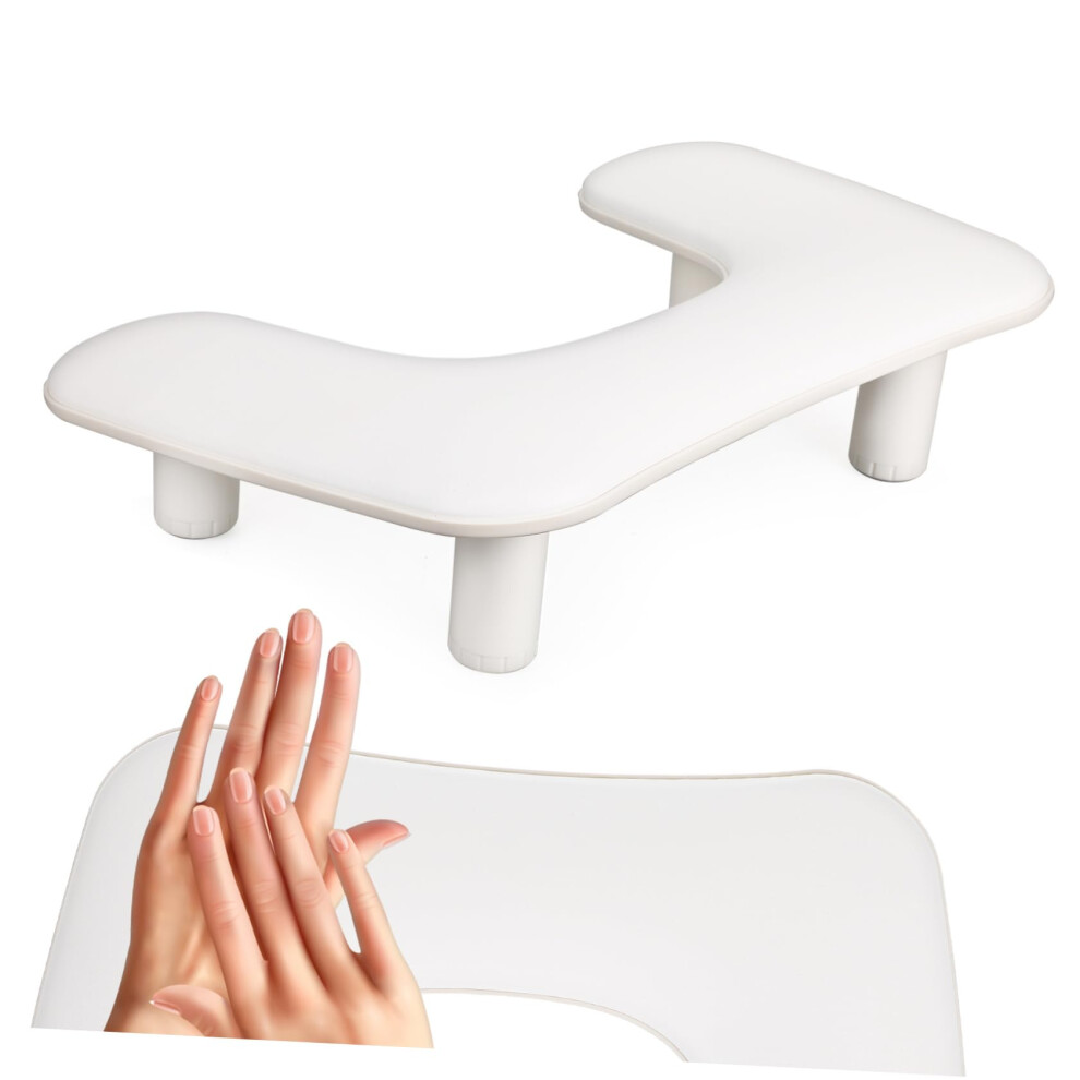 Adjustable UShaped Nail Arm Rest for Technicians Ergonomic Hand Support Pillow for Salon and Home