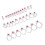 15Pcs/25Pcs Different Size Guide Rings-White luminous 25 pieces 1