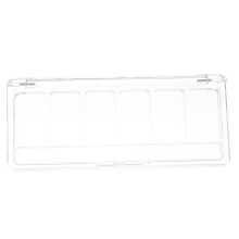 Empty Eyeshadow Palette with Brush Holder, Transparent Makeup Organizer for Travel and Storage