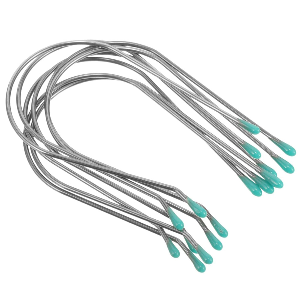 Silver 8 Pcs 2 Inch Metal Hot Roller Replacement Clips With Secure Spring Grip For Gentle Hair Hold