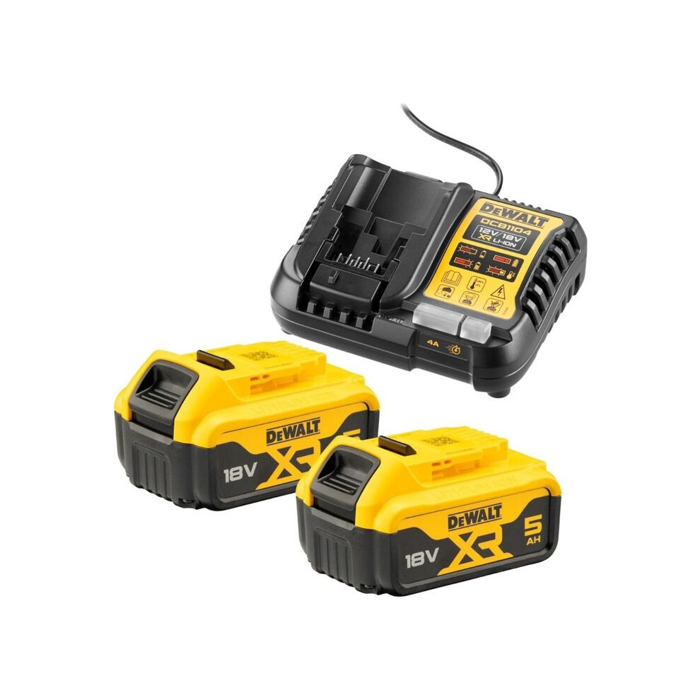 DeWALT DCB1104P2-QW Akku- und Ladegerät-Set 18V 5 Ah Lithium-Ionen Schwarz, Gelb - Bild 9