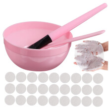 Facial Mask Mixing Bowl Set with Brush and Spatula DIY Face Mask Kit for Home and Salon Use
