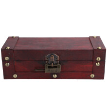 Vintage Wooden Storage Box Large Size Elegant And Charming Chinese Style Design EcoFriendly Wood Material Reinforced Corners Durable Wear Resistant Mu