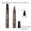 2PCS Eyebrow Tattoo Pen Waterproof Microblading Brow Pencil with MicroFork Tip for Natural Brows 2