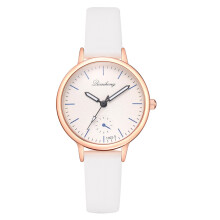 Perfekt gave, analog kvartsklokke i lærrem, vanntett for kvinner, lettlest, minimalistisk armbåndsur, vintage design, justerbar remlengde, klassisk