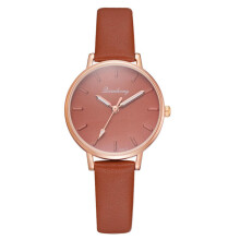 Fashionable Women's Analog Watch Leather Strap Quartz Movement Sturdy Strap Durable Simple Stylish Luxury Gifts Ladies Watch Easy To Read