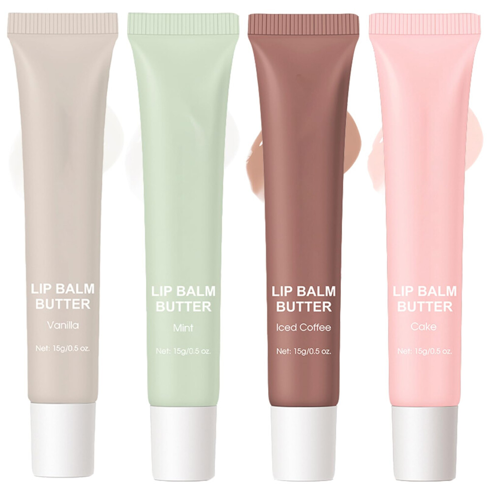 Lip Balm Set with Natural Ingredients, Four Flavor Moisturizing Care, LongLasting Hydration
