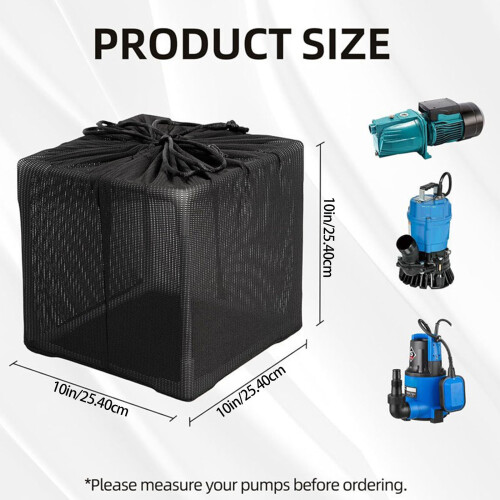 Outdoor Mesh Water Pump Barrier Bag With Drawstring Water Pump 2