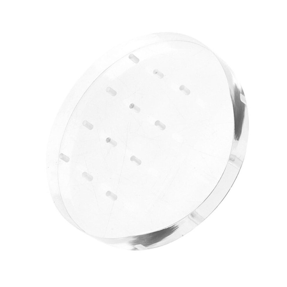 Nail Drill Bit Holder 12 Holes Acrylic Organizer for Manicure Polishing Head Display Stand