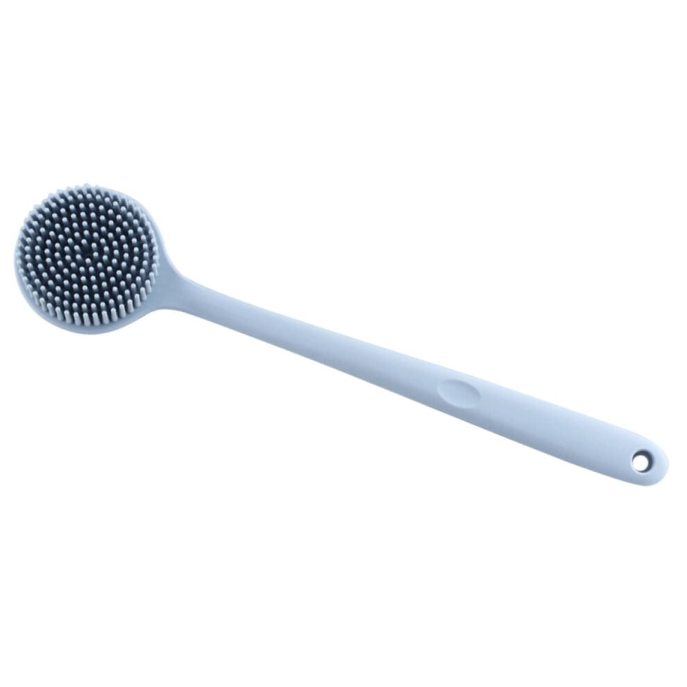 Silicone Back Scrubber with Long Handle for Shower Gentle Exfoliation and Massage Effect