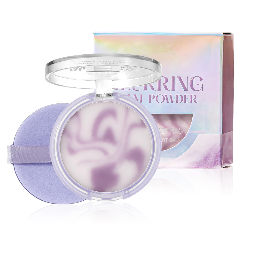 Lavender Matte Setting Powder Oil Control Jelly Texture Blurring Finish for Pores #01 Fancy