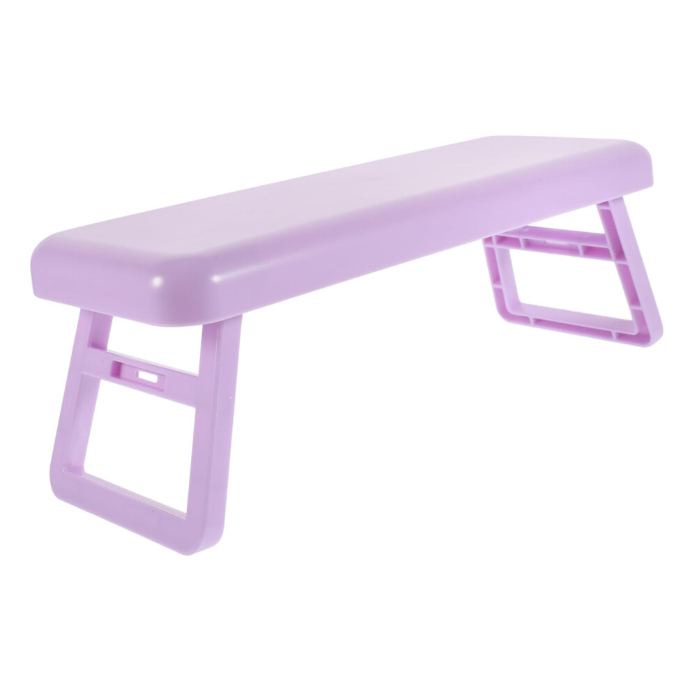 Purple Nail Arm Rest With Ergonomic Hand Support, Foldable Manicure Hand Rest Cushion For Salon,