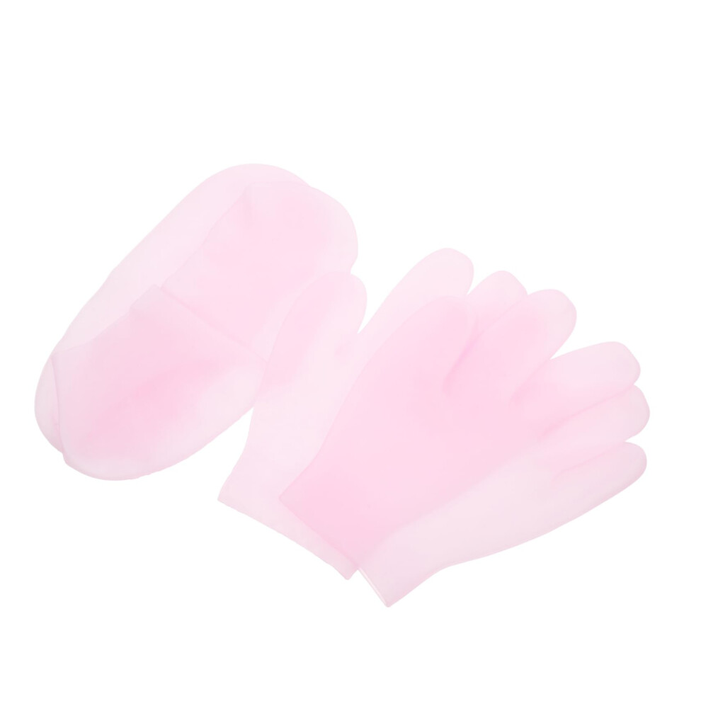 2 Pairs Moisturizing Gel Socks and Gloves for Deep Hydration Overnight Foot and Hand Care