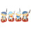 Creative Design Resin Nautical Figurine Set Multi Functional Use Hand Painted Patterns Exquisite Workmanship Floating Toy For Home Or Office 7