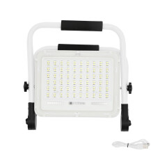 Ultraljust LED-arbetslampa med justerbar ljusstyrka, LED-arbetslampa IP66, vattentät bygglampa, superljus LED-arbetslampa med roterande fäste