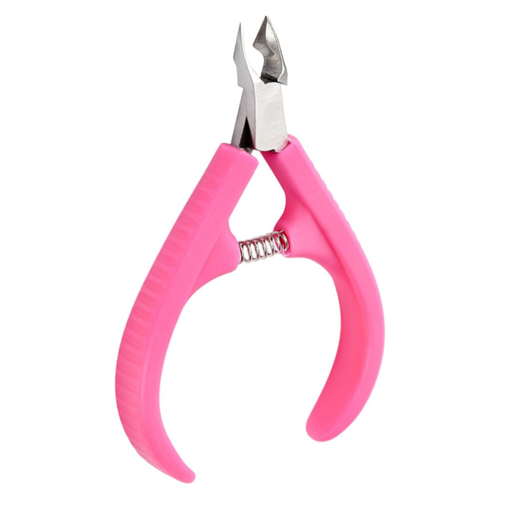 2pcs Professional Cuticle Nipper and Trimmer with Plastic Handle for Manicure and Nail Care