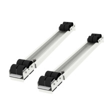 2Pcs Adjustable Washing Machine Stand-White 16 wheels with