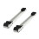 2Pcs Adjustable Washing Machine Stand-White 16 wheels with 1