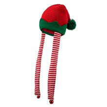 Reusable Elf Legs Christmas Cap Soft Family Size Head Cover-D