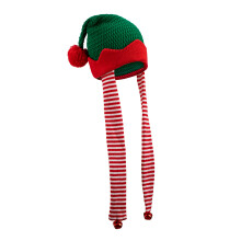 Reusable Elf Legs Christmas Cap Soft Family Size Head Cover-B