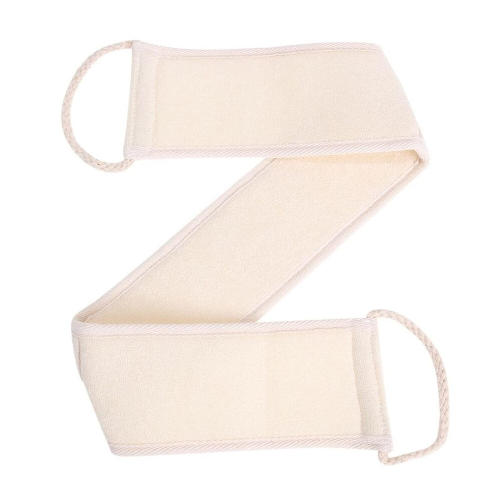 Natural Loofah Back Scrubber Towel with Gentle Exfoliation and Long Reach for Shower