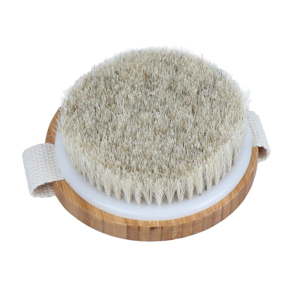 Horsehair Dry Brushing Body Brush for Gentle Exfoliation and Improved Skin Texture