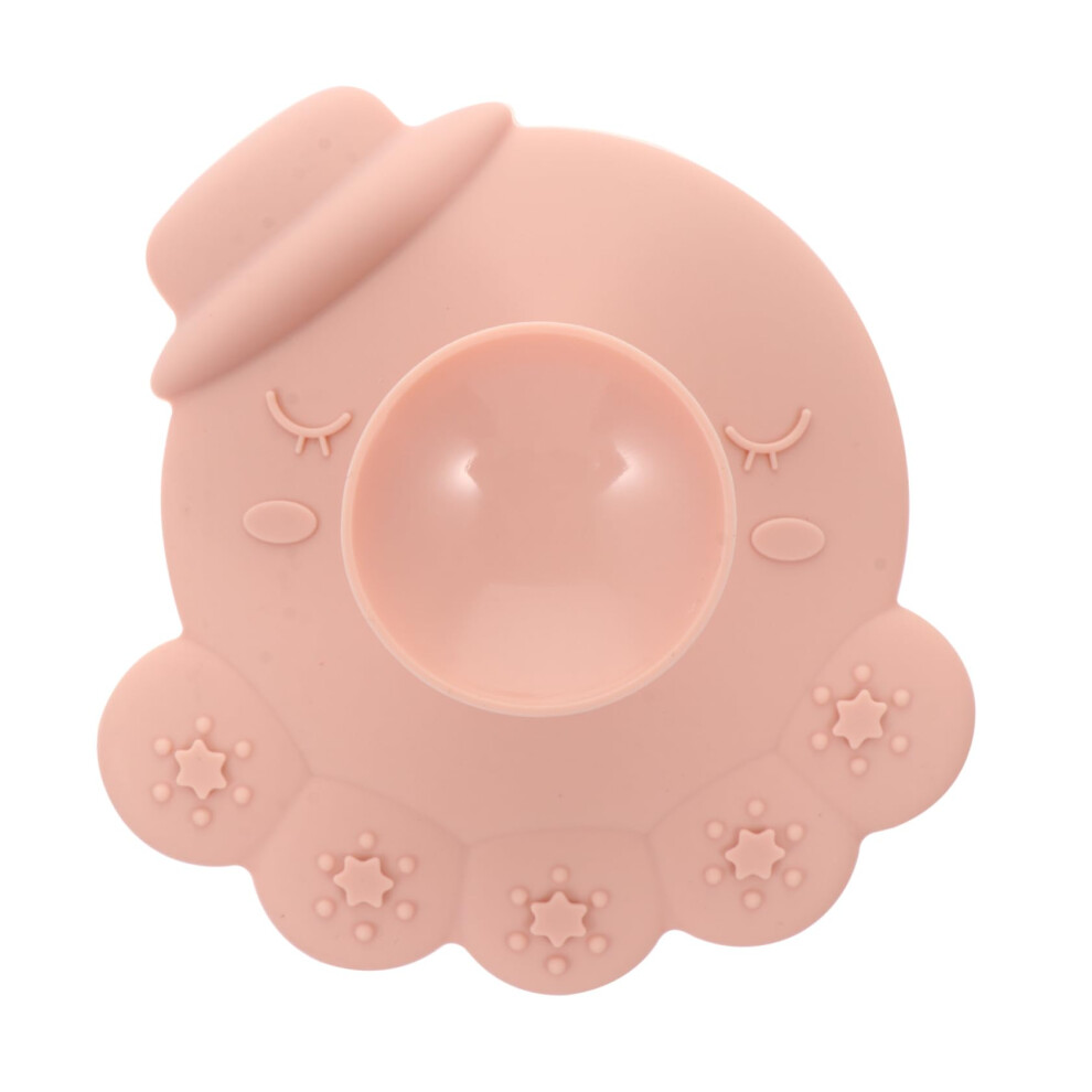 Pink Silicone Bath Brush With Soft Bristles For Gentle Scalp Massage And Comfortable Body Scrubbing
