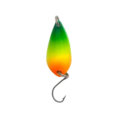 Leurres de pêche durs avec crochet,-Vert jaune orange 3,5g