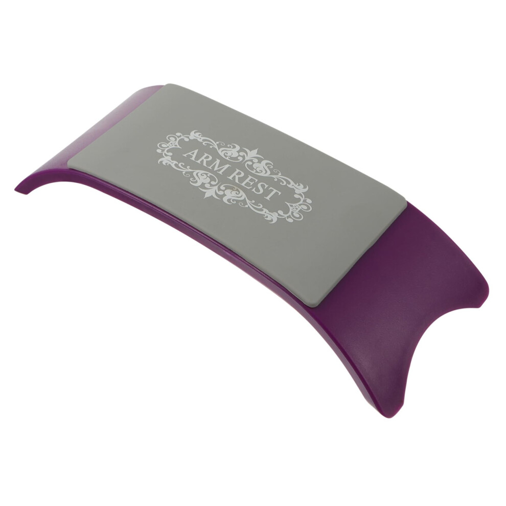 Purple Nail Arm Rest Cushion With Comfortable Wrist Support For Salon Gel And Acrylic Â