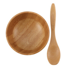 Face Mask Mixing Bowl Set with Spoon and Stick, EcoFriendly Bamboo DIY Facial Mask Prep Kit