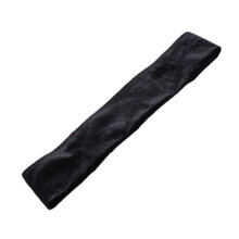 Bandeau de Fitness en velours de couleur classique,-Noir