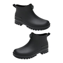 Botte de pluie respirante à la cheville, chaussures de-42 Noir