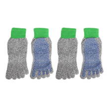 2 paires de chaussettes de randonnée à cinq doigts,-Vert S