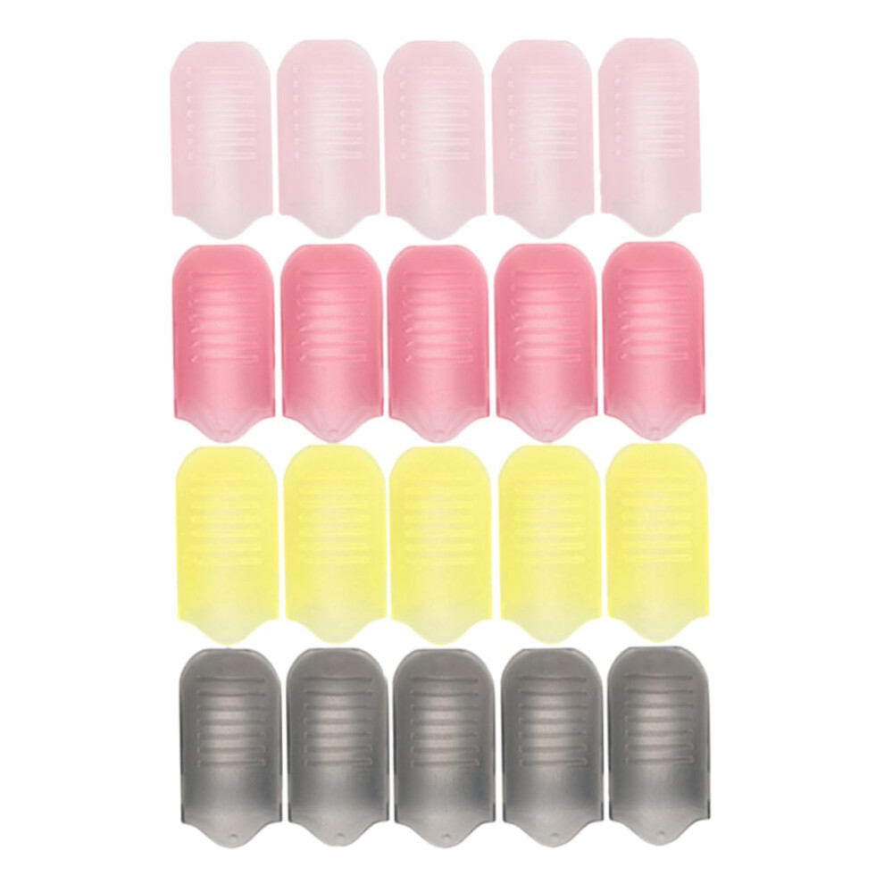 20pcs Adjustable Nail Polish Remover Clips Set for Gel Nails with Secure Grip for Home and Salon