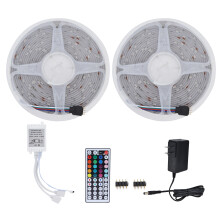 Dimmbar LED-stripelys RGB-fargeskiftende vanntett utendørs LED-bånd fullspektret plug and play LED-belysning for innendørs soveromsskap kjøkken