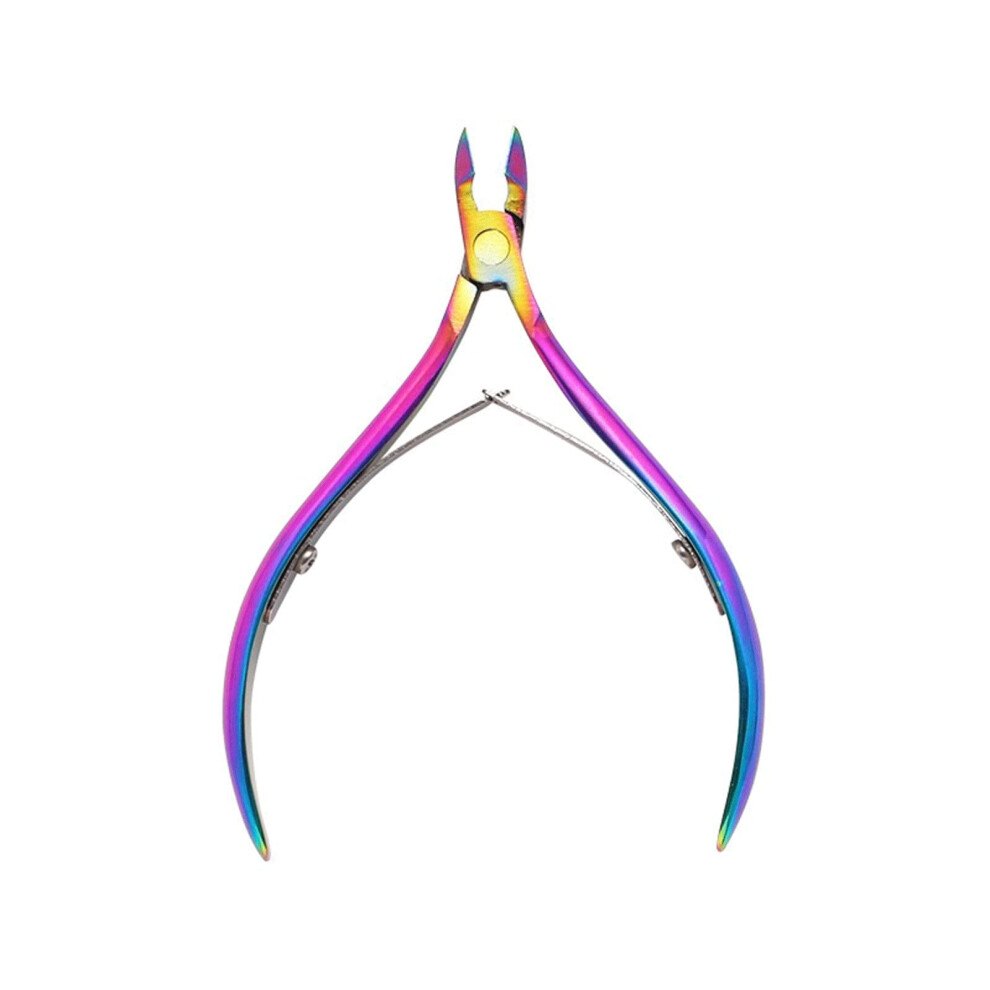 Stainless Steel Nail Clippers and Professional Cuticle Nipper with Purple Ergonomic Design