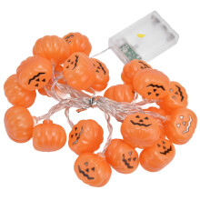 3D-Kürbislichter in Orange, batteriebetriebene Dekolichter für drinnen und draußen, wasserdicht, LED-Lichter mit verschiedenen Modi, Halloween