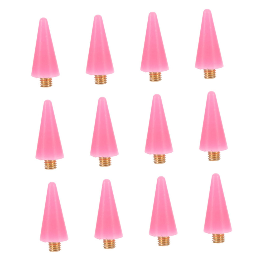 12pcs Nail Art Wax Tips for Drill Picker Tool Replacement Heads Safe Precise Decoration Handling