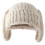 Pullover Stricken Kopf Wrap Ohr Weiche Verdickung Hut für-Beige 1