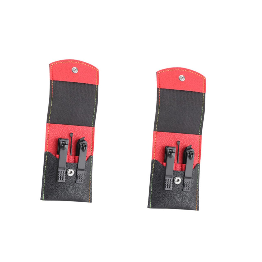 3Piece Nail Clippers Set with Curved Blade Precision for Toenail and Fingernail Grooming