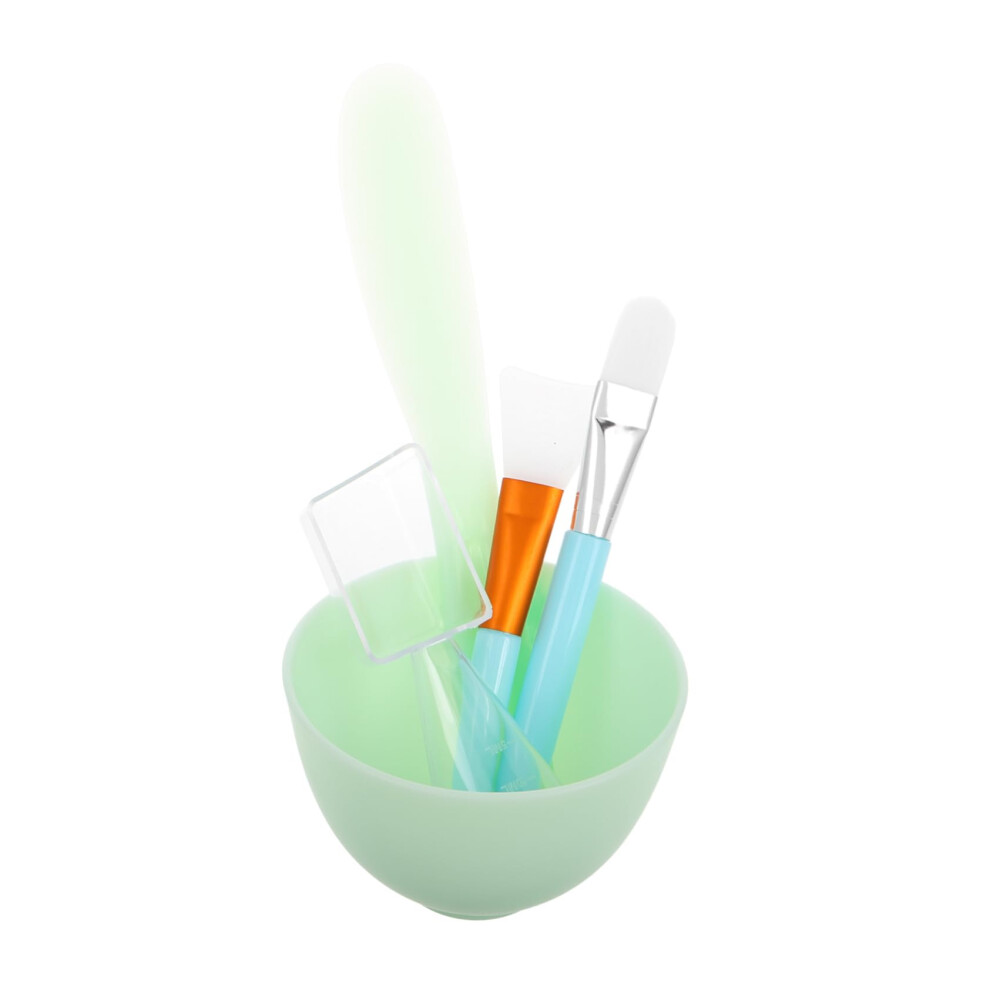 Silicone Face Mask Mixing Bowl Set with Applicator Brush for Spa Facials and Skincare