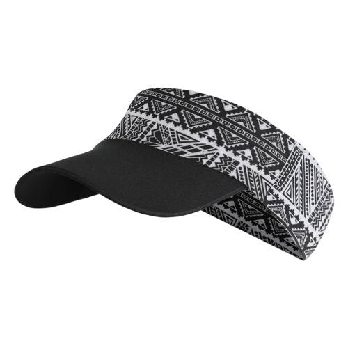 Sun Protections Hat Breathable Sun Caps-Black and white squa