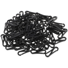 100Pièces Crochet DIY Noir Accroche Masque Réglable Durable