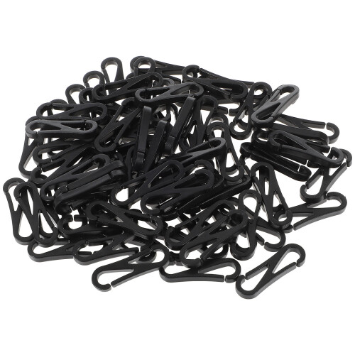 100Pièces Crochet DIY Noir Accroche Masque Réglable Durable