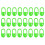 1000Pièces Accessoires Crochet Vert Plastique Pour Marquer Les 1