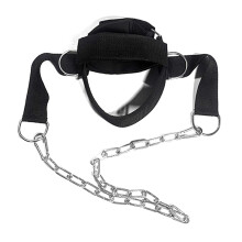 Neck Harness Weightlifting Strap with Chain for Strength Training and Muscle Building
