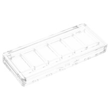 Magnetic Makeup Palette with Brush Organizer, Compact Travel Eyeshadow and Blush 6 Grid Box